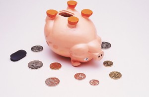 opened piggy bank