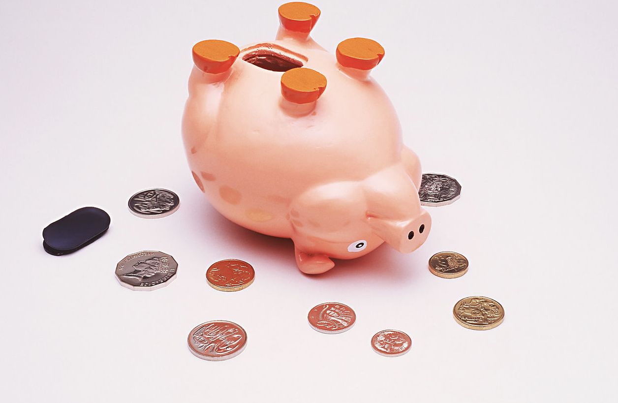 opened piggy bank